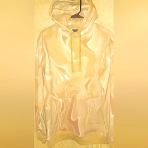 Nice thick hoodie for sale Juniors medium,  beige and white